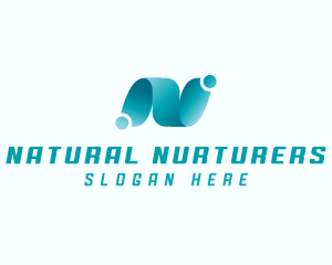 Professional Brand Letter N logo design