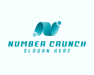 Professional Brand Letter N logo design