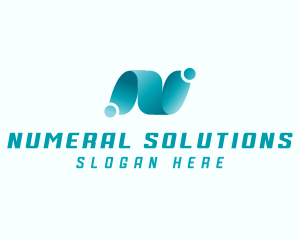 Professional Brand Letter N logo design