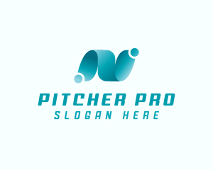 Professional Brand Letter N logo design