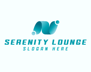 Professional Brand Letter N logo design