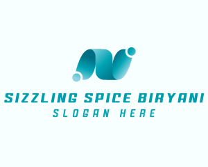 Professional Brand Letter N logo design