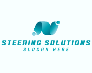 Professional Brand Letter N logo design