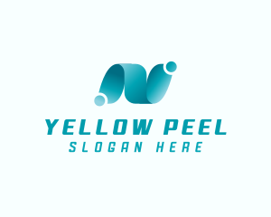 Professional Brand Letter N logo design