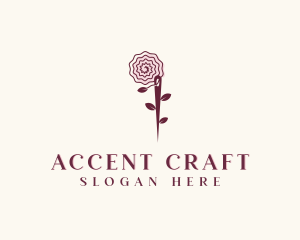 Needle Rose Sewing Craft logo design