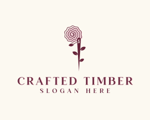 Needle Rose Sewing Craft logo design