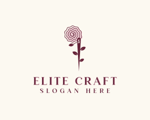 Needle Rose Sewing Craft logo design