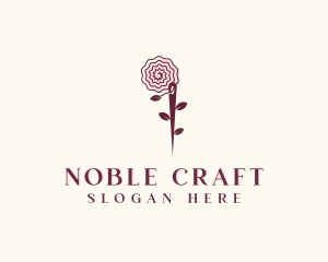 Needle Rose Sewing Craft logo design