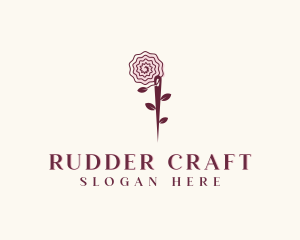 Needle Rose Sewing Craft logo design