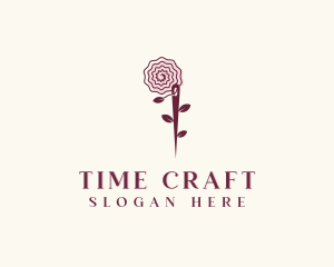 Needle Rose Sewing Craft logo design