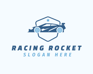 Car Racer Shield logo design