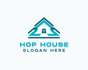 House Roof Maintenance Repair logo design