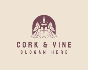 Winery Wine Drink logo design