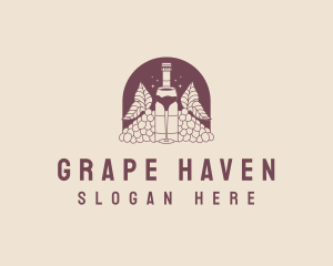 Winery Wine Drink logo design