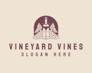 Winery Wine Drink logo design