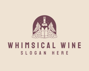 Winery Wine Drink logo design