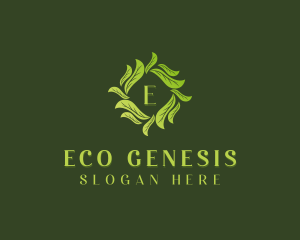 Nature Garden Leaves logo design