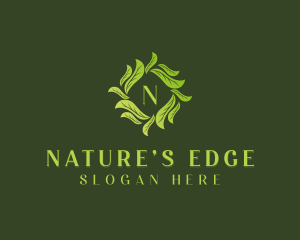 Nature Garden Leaves logo design