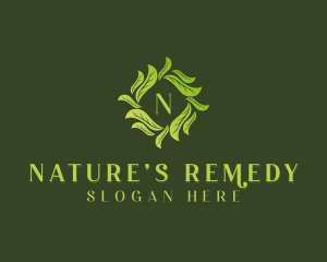 Nature Garden Leaves logo design