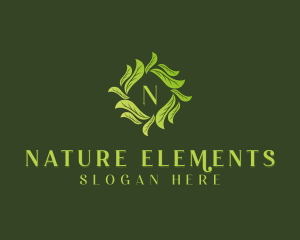 Nature Garden Leaves logo design