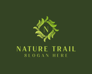 Nature Garden Leaves logo design