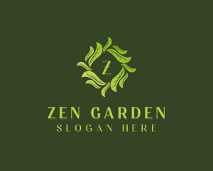 Nature Garden Leaves logo design