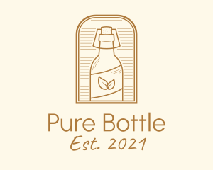 Organic Kombucha Bottle logo
