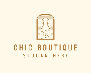 Organic Kombucha Bottle logo design