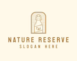 Organic Kombucha Bottle logo design