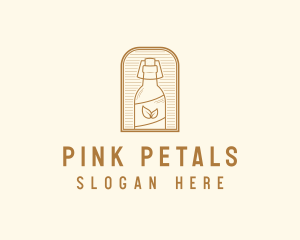 Organic Kombucha Bottle logo design