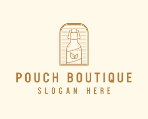 Organic Kombucha Bottle logo design