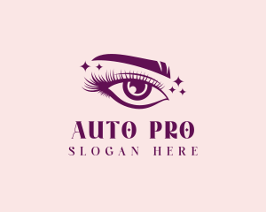 Eyelash Fashion Beautician Logo