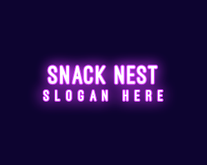 Bright Neon Bar logo design