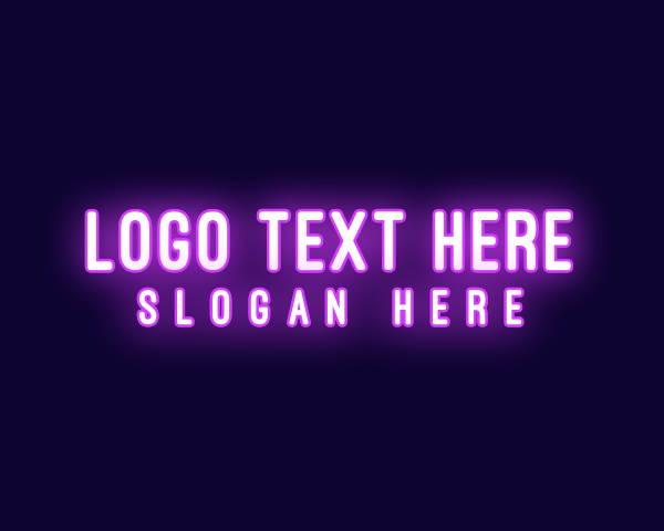 Purple And White logo example 2