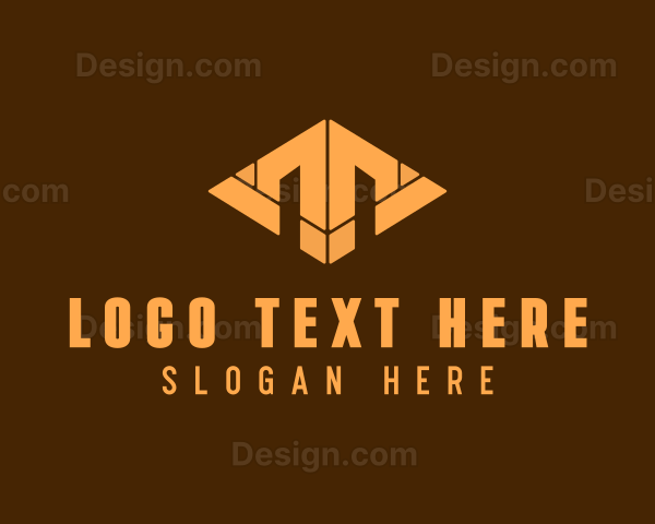 Geometric Arrow Pyramid Logo