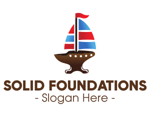 Iron Galleon Ship logo