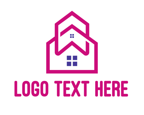 Pink House logo example 4