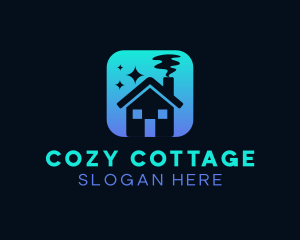 Cozy Home Cleaning logo design