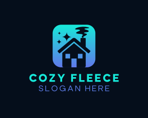 Cozy Home Cleaning logo design