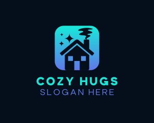 Cozy Home Cleaning logo design