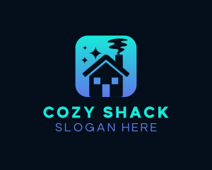 Cozy Home Cleaning logo design