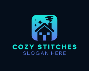 Cozy Home Cleaning logo design