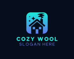 Cozy Home Cleaning logo design