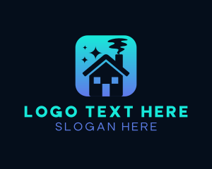 Neat - Cozy Home Cleaning logo design