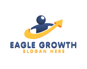 Growth Arrow Recruitment logo design