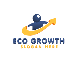 Growth Arrow Recruitment logo design