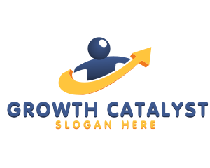 Growth Arrow Recruitment logo design