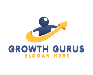 Growth Arrow Recruitment logo design