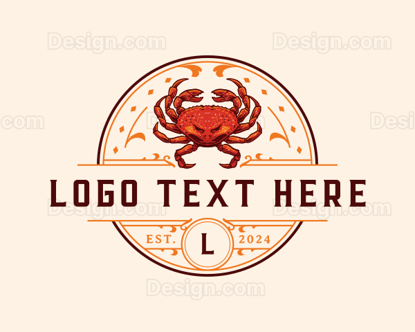 Dungeness Crab Seafood Logo