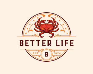 Dungeness Crab Seafood logo design